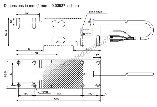 德國HBM 1-PW16AC3MR/30KG稱重傳感器尺寸