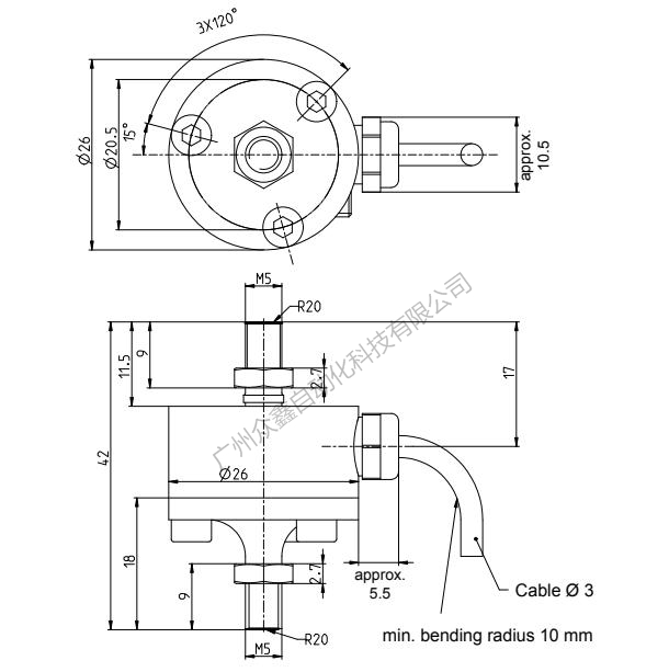 德國(guó)HBM U9C/100N力傳感器產(chǎn)品尺寸